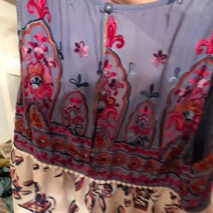 Floral blouse tank top